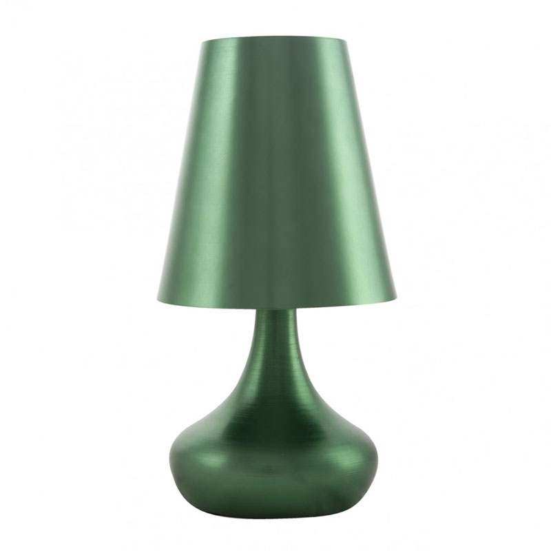 green bedside lamp