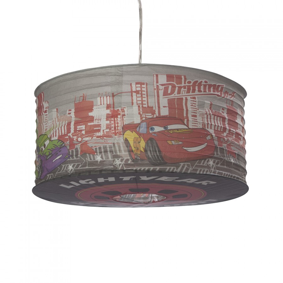 Details About Disney Cars Paper Lamp Shade Kids Ceiling Light Childrens Bedroom New Litecraft