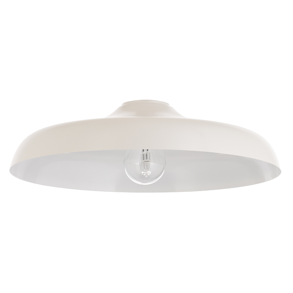 Cream Metal Diner 35 Cm Slim Easy Fit Ceiling Light Shade Clearance Litecraft Ebay